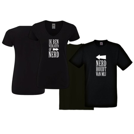 Grappige t-shirts voor koppeltjes! Dit is het t-shirt voor nerdy's!